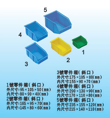 1-5#斜口 零件盒  零件箱廠家